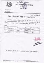 विज्ञापनको म्याद थप सम्बन्धी सूचना