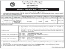 Notice of Invitation for Electronic Bid